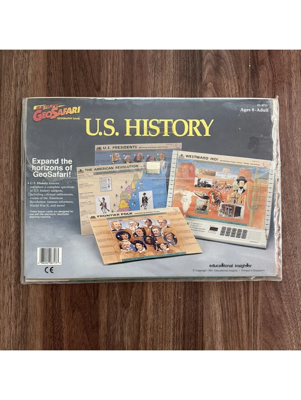 GeoSafari Electronic Learning Game Card Sets Lot of 3 US History Spanish School